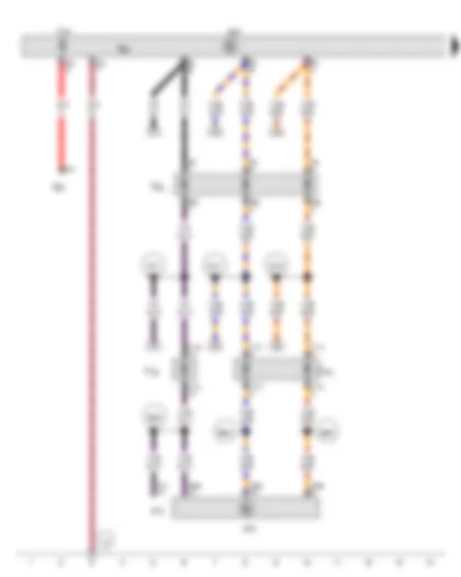 Wiring Diagram  VW GOLF VARIANT 2014 - Steering angle sender - Power steering control unit - Data bus diagnostic interface - Electromechanical power steering motor