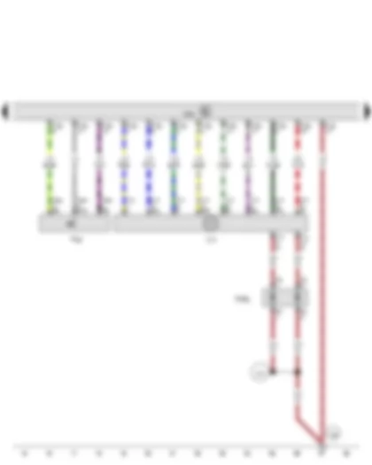 Электросхемa  VW GOLF VARIANT 2014 - Концевой выключатель на стопорном пальце - Блок управления распознавания прицепа - Розетка ТСУ