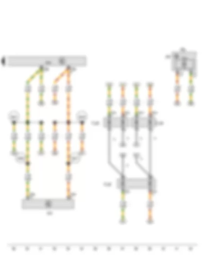 Электросхемa  VW GOLF VARIANT 2014 - Блок управления комбинации приборов - Блок управления распознавания прицепа - Диагностический интерфейс шин данных - Комбинация приборов - Контрольная лампа подключения электрооборудования прицепа