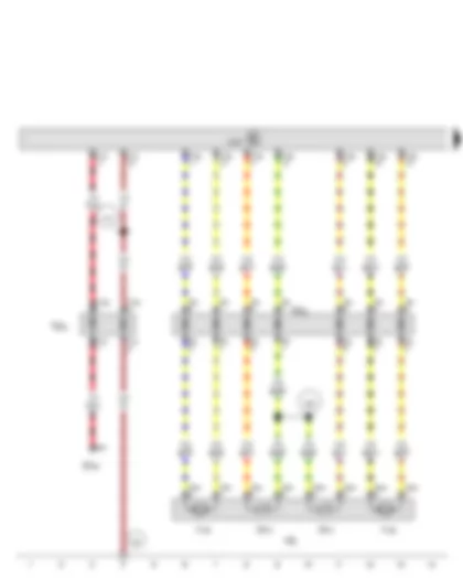 Wiring Diagram  VW GOLF VARIANT 2014 - Massage control unit - Lumbar support for driver seat