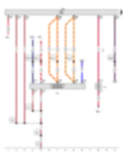Wiring Diagram  VW GOLF VARIANT 2014 - Data bus diagnostic interface - Diagnostic connection