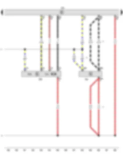 Wiring Diagram  VW GOLF VARIANT 2015 - Exhaust gas recirculation valve 2 - Engine speed sender - Engine control unit