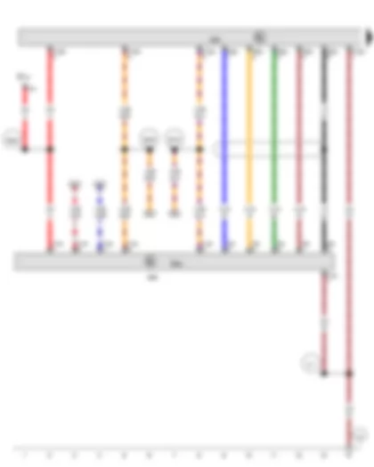 Wiring Diagram  VW GOLF VARIANT 2014 - Multimedia system operating unit - Control unit for navigation system