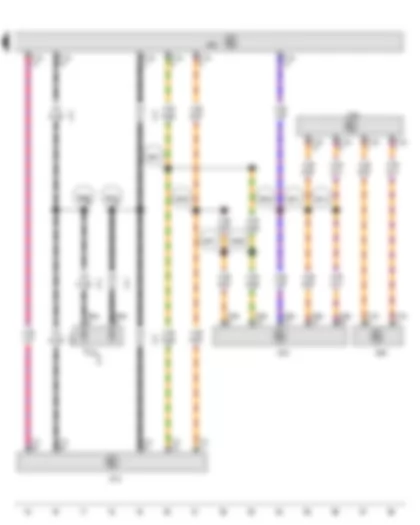 Wiring Diagram  VW GOLF VARIANT 2015 - Steering column electronics control unit