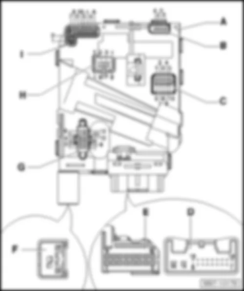 VW GOLF VARIANT 2014 Steering column electronics control unit J527