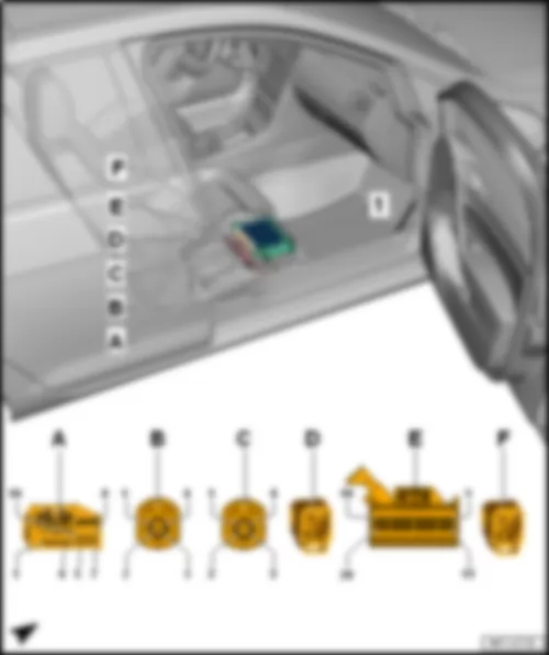 VW GOLF VARIANT 2015 Control unit for navigation system J856