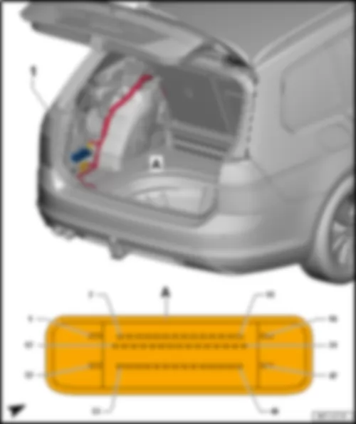 VW GOLF VARIANT 2017 Trailer detector control unit J345