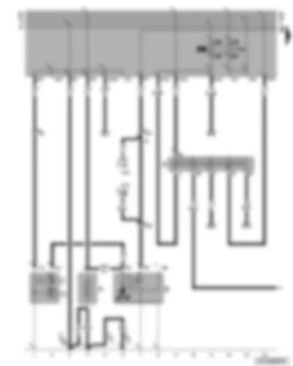 Wiring Diagram  VW GOLF 1996 - Alternator - battery - starter - ignition/starter switch
