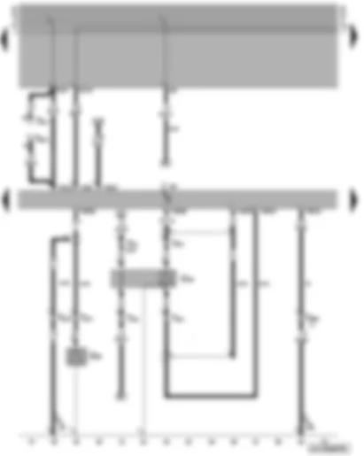Wiring Diagram  VW GOLF 1995 - Mono-Motronic control unit - lambda probe