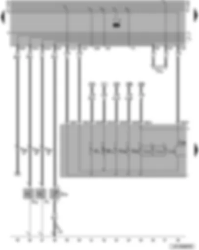 Wiring Diagram  VW GOLF 1992 - Oil pressure switch - dash panel insert - warning lamps