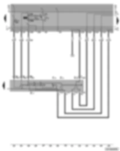 Wiring Diagram  VW GOLF 1999 - Turn signal system and hazard warning lights system - parking light switch