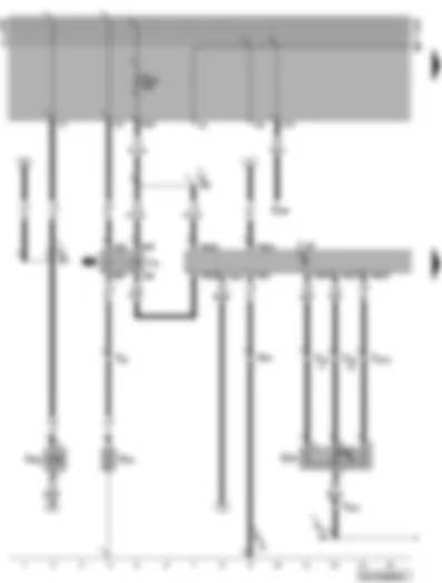Wiring Diagram  VW GOLF 1993 - Starter - alternator - intake manifold preheating - Mono-Motronic control unit
