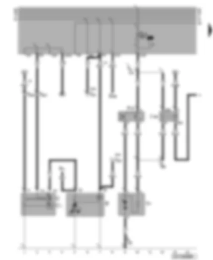 Wiring Diagram  VW GOLF 2001 - Starter - alternator - radiator fan