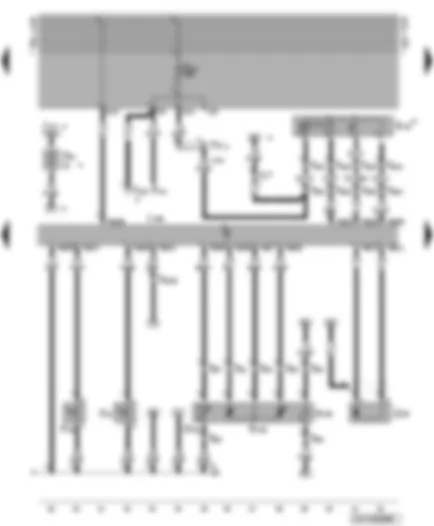 Wiring Diagram  VW GOLF 1997 - Diesel direct injection system control unit - needle lift sender - modulating piston movement sender