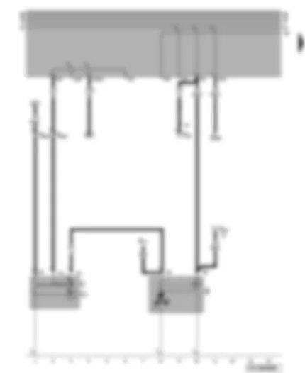 Wiring Diagram  VW GOLF 1998 - Alternator - starter