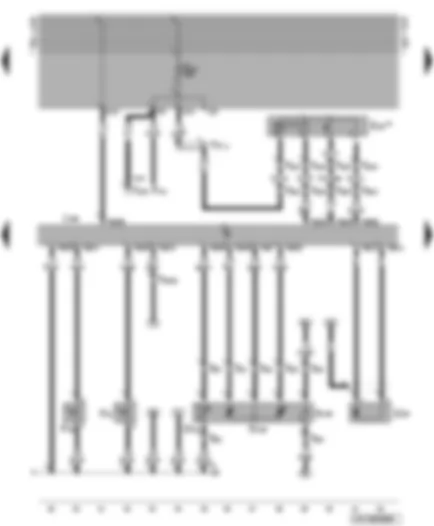 Wiring Diagram  VW GOLF 2000 - Diesel direct injection system control unit - needle lift sender - modulating piston movement sender
