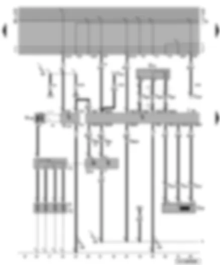 Wiring Diagram  VW GOLF 1998 - Simos control unit - ignition system - engine speed sender - knock sensor