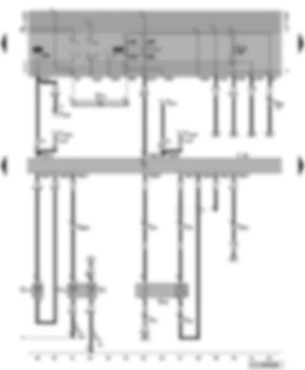 Wiring Diagram  VW GOLF 1998 - Simos control unit - lambda probe - coolant temperature sender - intake manifold temperature sender