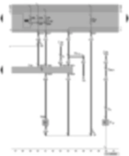 Wiring Diagram  VW GOLF 1998 - Simos control unit - active charcoal filter system solenoid valve