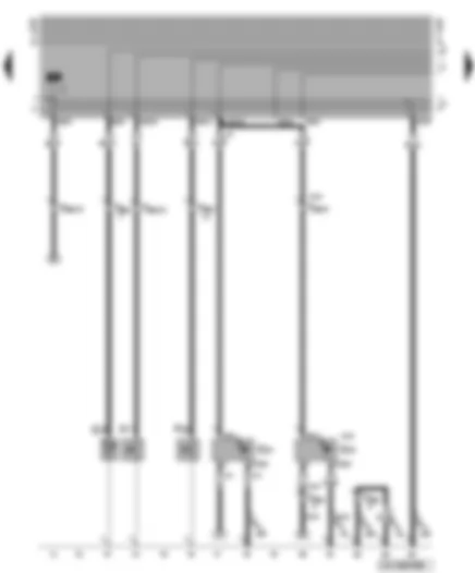 Wiring Diagram  VW GOLF 1998 - Oil temperature sender - oil pressure switch - speedometer sender