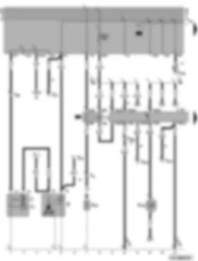 Wiring Diagram  VW GOLF 1995 - Starter - alternator - intake manifold preheating - Mono-Motronic control unit