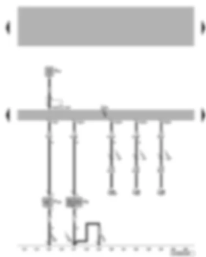 Wiring Diagram  VW GOLF 1998 - Central locking and anti-theft alarm system control unit - anti-theft alarm system