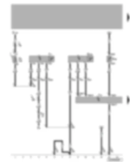 Wiring Diagram  VW GOLF 1998 - Automatic intermittent wash and wipe relay - automatic anti-dazzle interior mirror - rain sensor