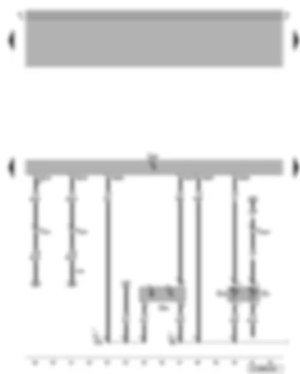 Wiring Diagram  VW GOLF 1999 - Motronic control unit - coolant temperature sender - Hall sender