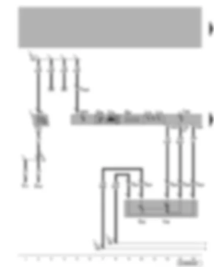 Wiring Diagram  VW GOLF 1999 - Climatronic control unit - temperature flap control motor