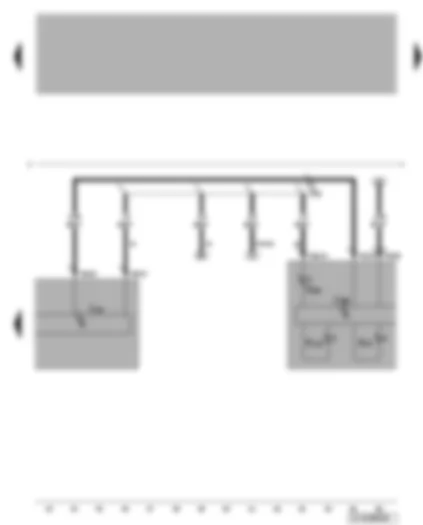 Wiring Diagram  VW GOLF 2001 - ABS control unit with EDL - ABS warning lamp - brake system warning lamp - traction control system warning lamp