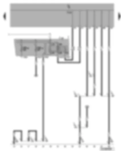 Wiring Diagram  VW GOLF 2006 - Terminal 15 voltage supply relay - fuses
