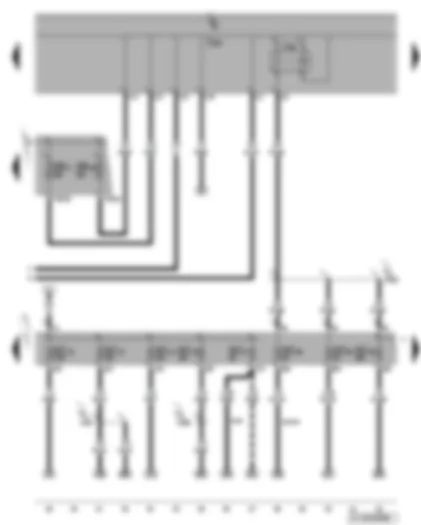 Wiring Diagram  VW GOLF 2004 - X-contact relief relay - fuses