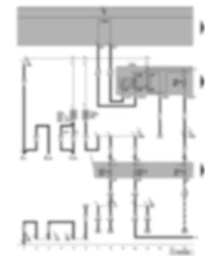 Wiring Diagram  VW GOLF 2005 - Terminal 15 voltage supply relay - terminal 15 voltage supply relay 2 - terminal 30 voltage supply relay 2 - fuses