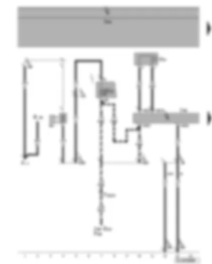 Wiring Diagram  VW GOLF 2005 - Parking aid control unit - rear parking aid warning buzzer