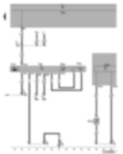 Wiring Diagram  VW GOLF 2006 - Four-wheel drive control unit - oil pressure and oil temperature sender - coupling opening control valve - haldex coupling pump - fuel gauge sender 2