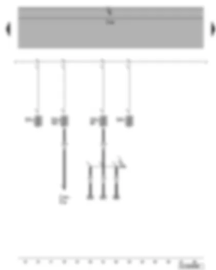 Wiring Diagram  VW GOLF 2004 - Fuse SA4 - SA5 - SA6 - SA7