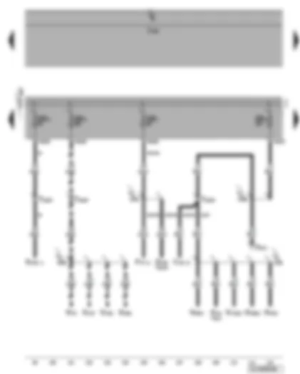 Wiring Diagram  VW GOLF 2004 - Fuse SB6 - SB7 - SB8