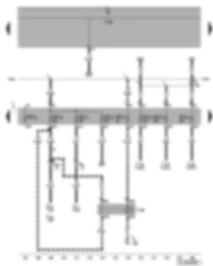 Wiring Diagram  VW GOLF 2004 - Auxiliary heater operation relay - fuses SC39 - SC40 - SC41 - SC42 - SC43 - SC44 - SC45 - SC47