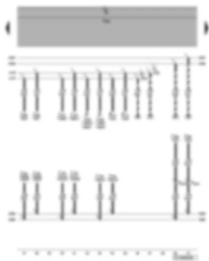 Wiring Diagram  VW GOLF 2005 - Connection for: Auxiliary heater control unit - mobile telephone operating electronics control unit - radio - amplifier - airbag control unit - ABS control unit - power steering control unit