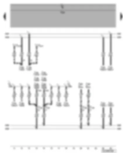 Wiring Diagram  VW GOLF 2005 - Connection for: Trailer detector - steering column electronics - engine control units - selector lever sensors - mechatronics for double clutch gearbox