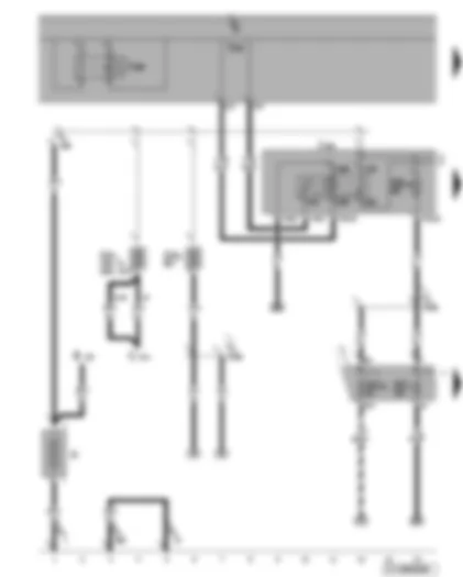 Wiring Diagram  VW GOLF 2005 - Battery - terminal 15 voltage supply relay - terminal 30 voltage supply relay 2 - fuses