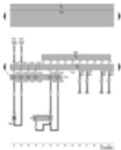 Wiring Diagram  VW GOLF 2005 - Steering column electronics control unit - driver side airbag igniter - horn plate - steering angle sender