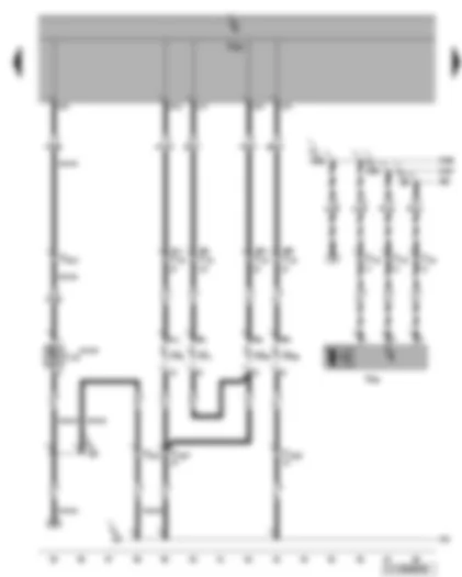 Wiring Diagram  VW GOLF 2005 - Left headlight - left fog light - left headlight range control motor