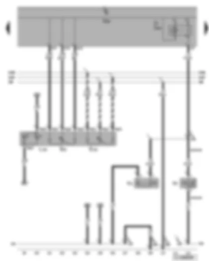 Wiring Diagram  VW GOLF 2005 - Switch and instrument illumination regulator - headlight range control adjuster - dual one horn relay - horn relay - bass horn - treble horn