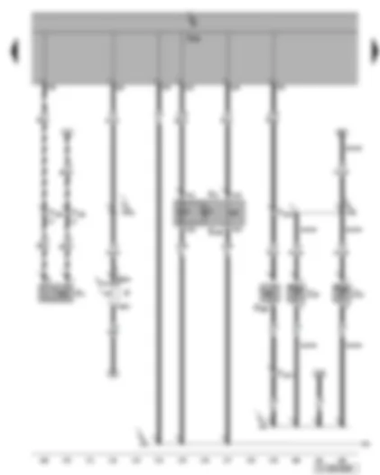 Wiring Diagram  VW GOLF 2005 - Hazard warning lights button - reversing light switch - brake light switch - bonnet contact switch - heated washer jets