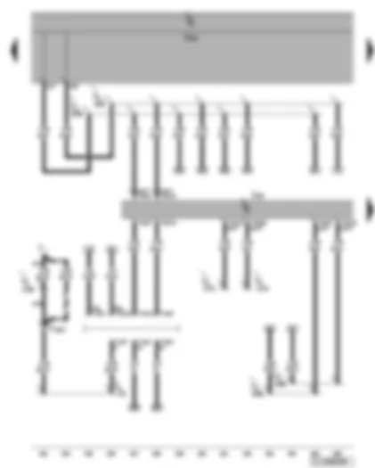 Wiring Diagram  VW GOLF 2005 - Data bus diagnosis interface - self-diagnosis connection