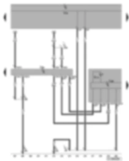 Wiring Diagram  VW GOLF 2005 - Data bus diagnostic interface - dash panel insert - bonnet open warning lamp