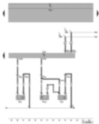 Wiring Diagram  VW GOLF 2005 - Airbag control unit - belt switch - seat occupied sensor - front passenger side