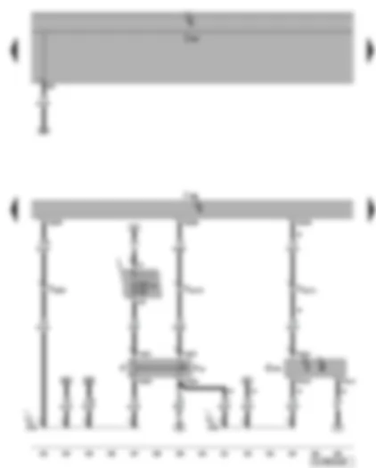 Wiring Diagram  VW GOLF 2006 - Diesel direct injection system control unit - clutch position sender - brake light switch - brake pedal switch