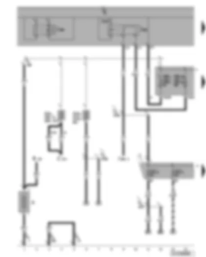 Wiring Diagram  VW GOLF 2006 - Battery - terminal 15 voltage supply relay 2 - terminal 30 voltage supply relay 2
